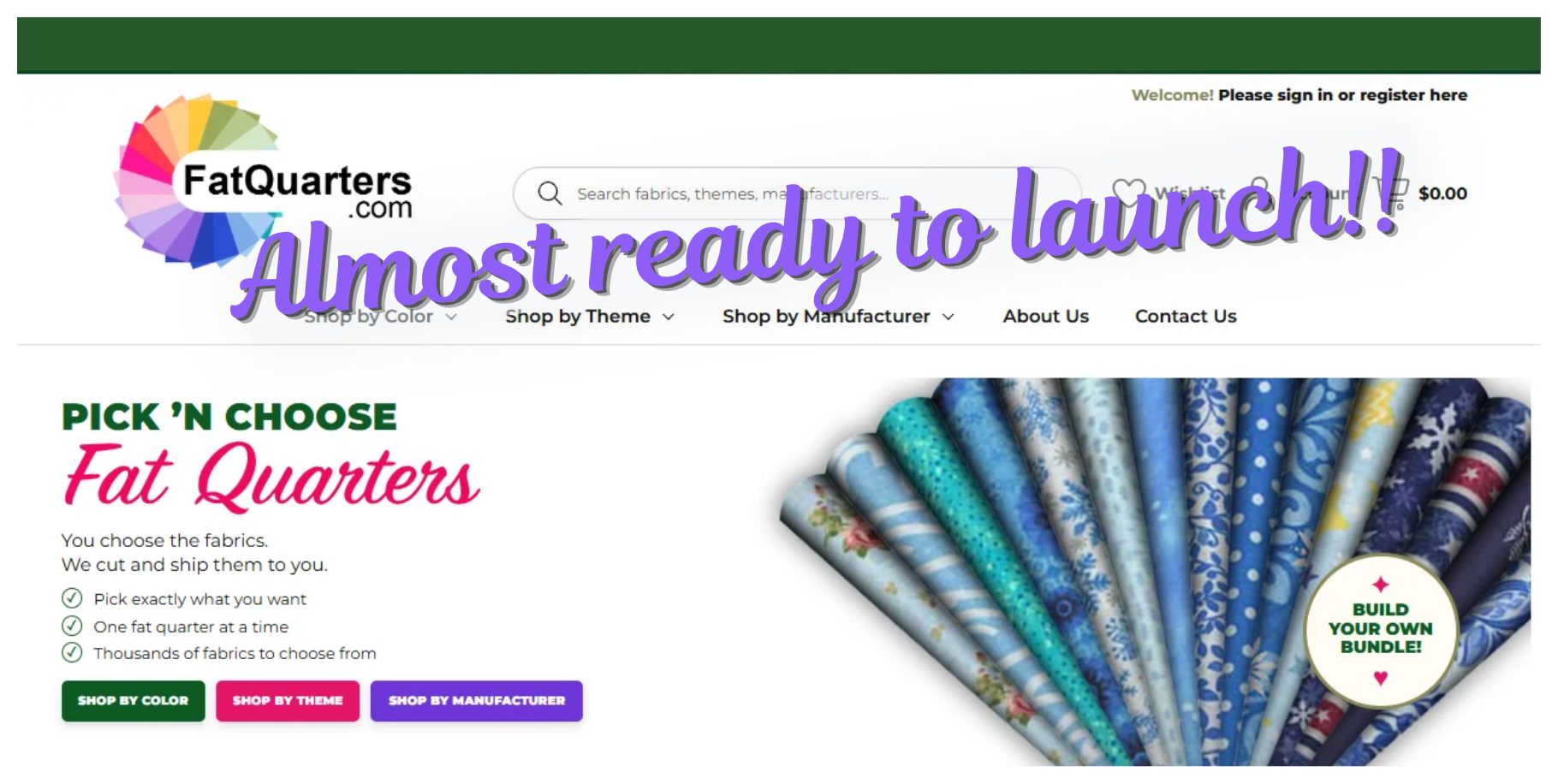 FatQuarters.com - Almost ready to launch!